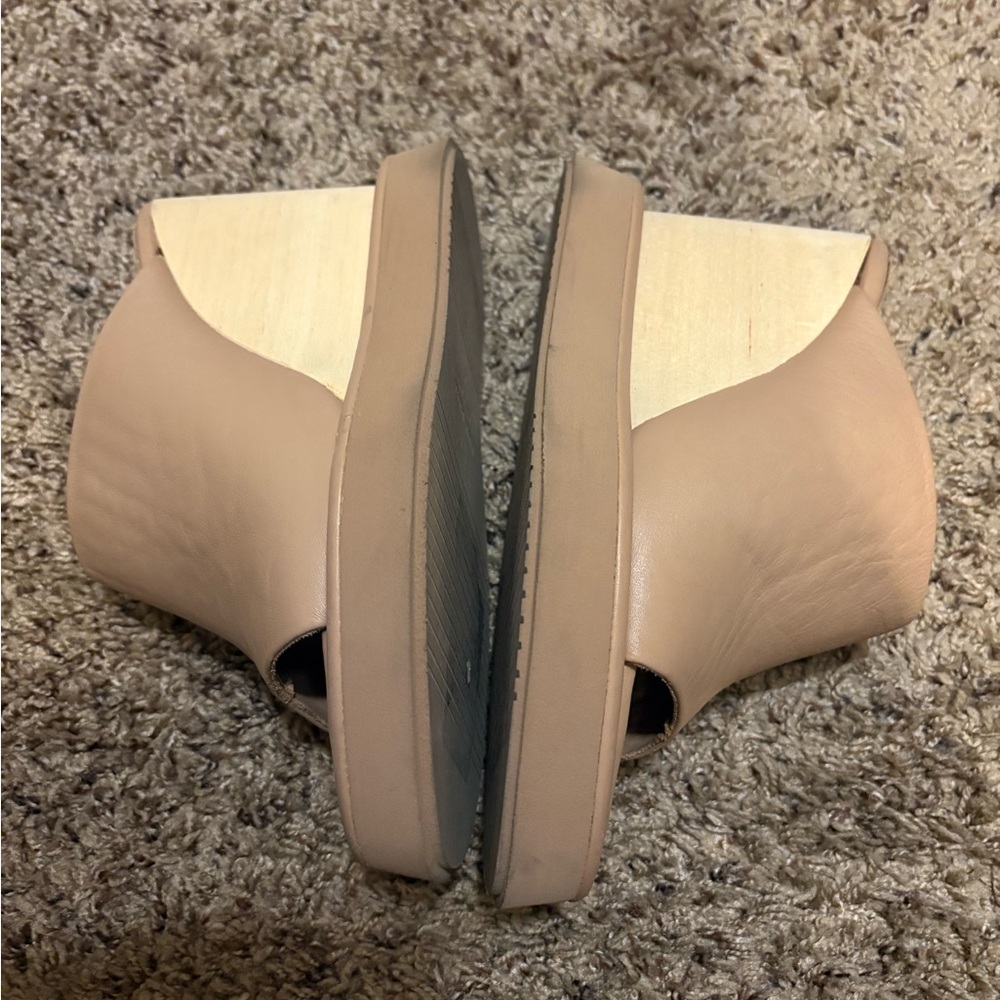 Paloma Barcelo Cream nude Leather Mules size 37 - Picture 5 of 7